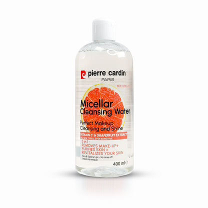 Pierre Cardin Cleansing Micellar Water 400ml - With Pink Grapefruit And Vitamin C