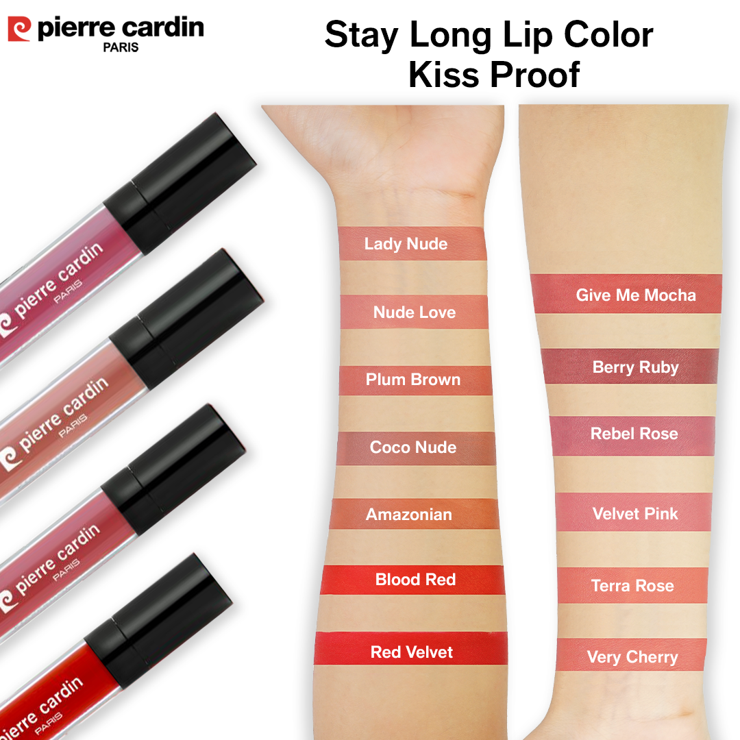 Pierre Cardin Paris Stay Long Lip Color Kiss Proof