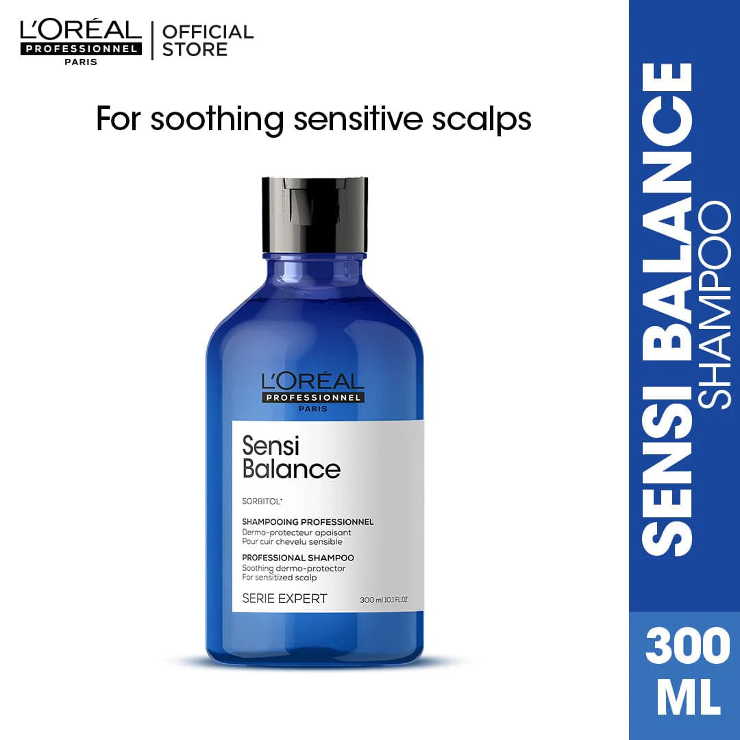 Loreal Professional Serie Expert Sensi Balance Shampoo With Sorbitol - 300ml - For Sensitized Scalp