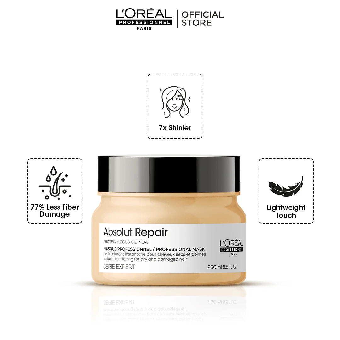 Loreal Professional Serie Expert Absolut Repair Mask - 250ml - For Dry And Damaged Hair