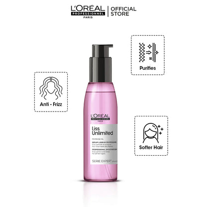 Loreal Professional Liss Unlimited Blow Dry Hair Oil - 125 ml