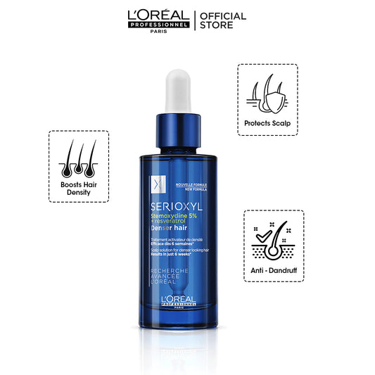 Loreal Professional Serie Expert Serioxyl Denser Hair Serum- 90ml - Anti Hair Fall