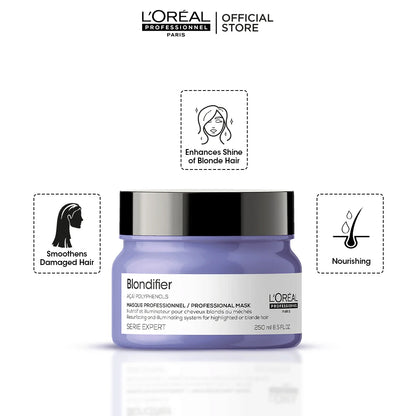 Loreal Professional Serie Expert Blondifier Mask - 250ml - For Highlighted Or Blond Hair