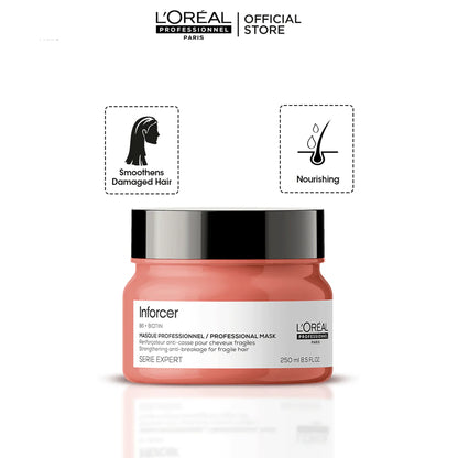 Loreal Professional Serie Expert Inforcer Mask - 250ml - For Long Fragile, Breaking Hair