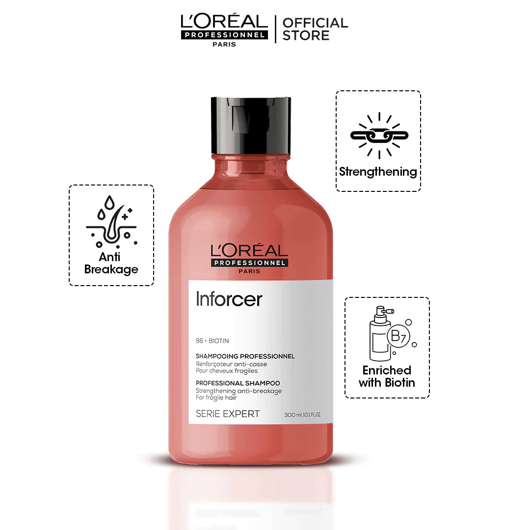 Loreal Professional Serie Expert Inforcer Shampoo - 300ml - For Long Fragile, Breaking Hair