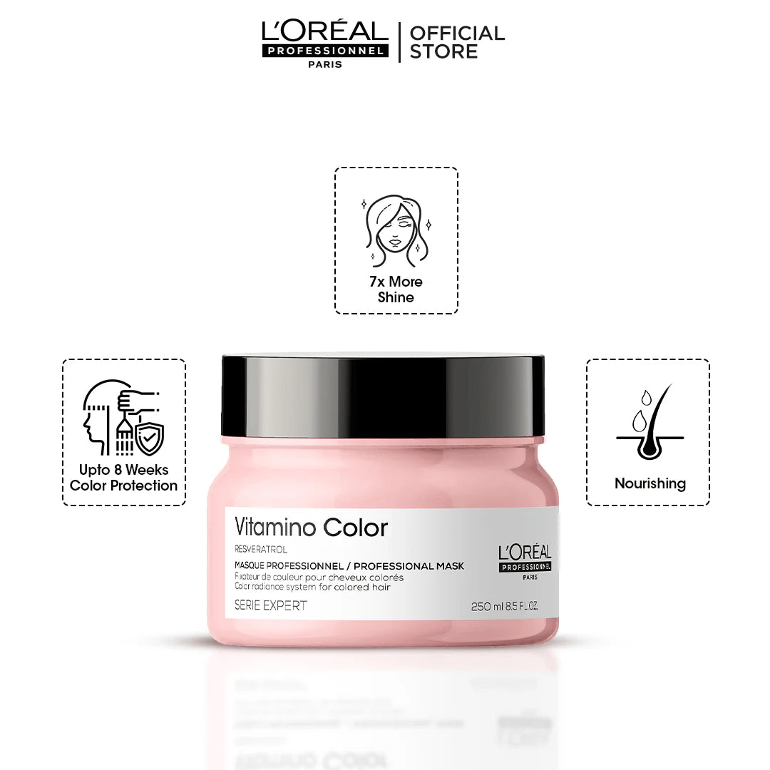 Loreal Professional Serie Expert Vitamin o Color Mask With Resveratrol- 250ml - For Color Treated Hair