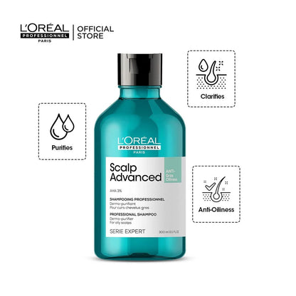 Loreal Professional Serie Expert Scalp Advanced Anti-Oiliness Shampoo 300ml