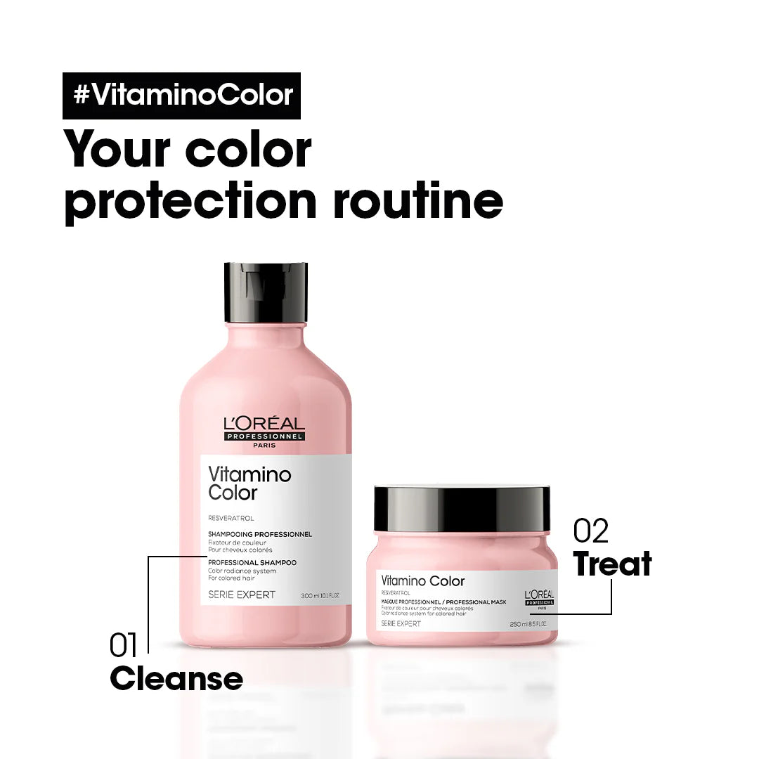 Loreal Professional Serie Expert Vitamino Color Shampoo With Resveratrol - 300ml - For Color Treated Hair