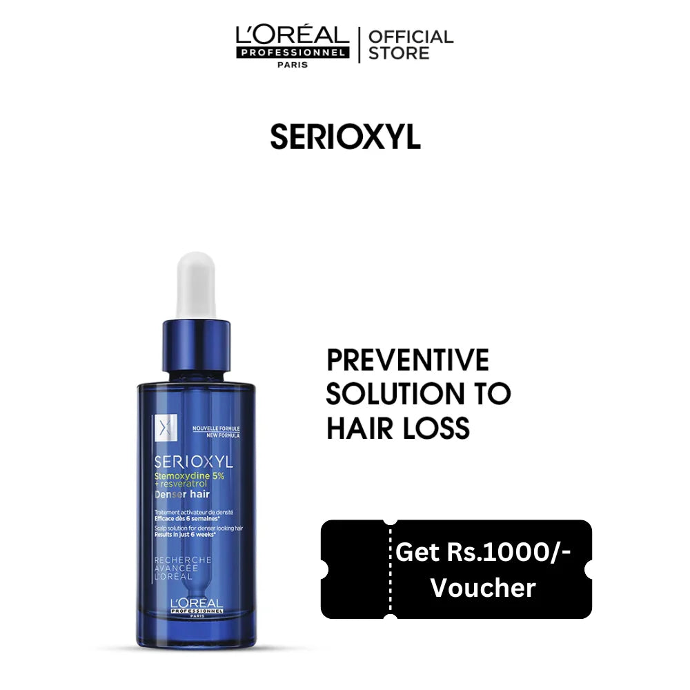 Loreal Professional Serie Expert Serioxyl Denser Hair Serum- 90ml - Anti Hair Fall