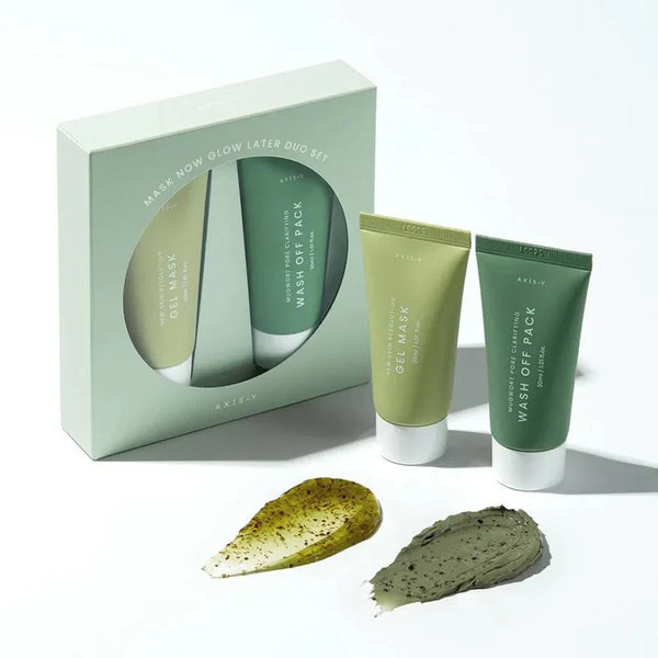 AXIS-Y Mask Now Glow Later Duo Set – front view of packaging