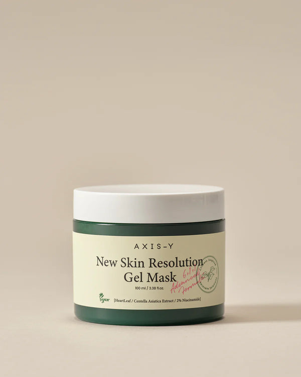 AXIS-Y New Skin Resolution Gel Mask 100 ml jar front view – buy in Pakistan