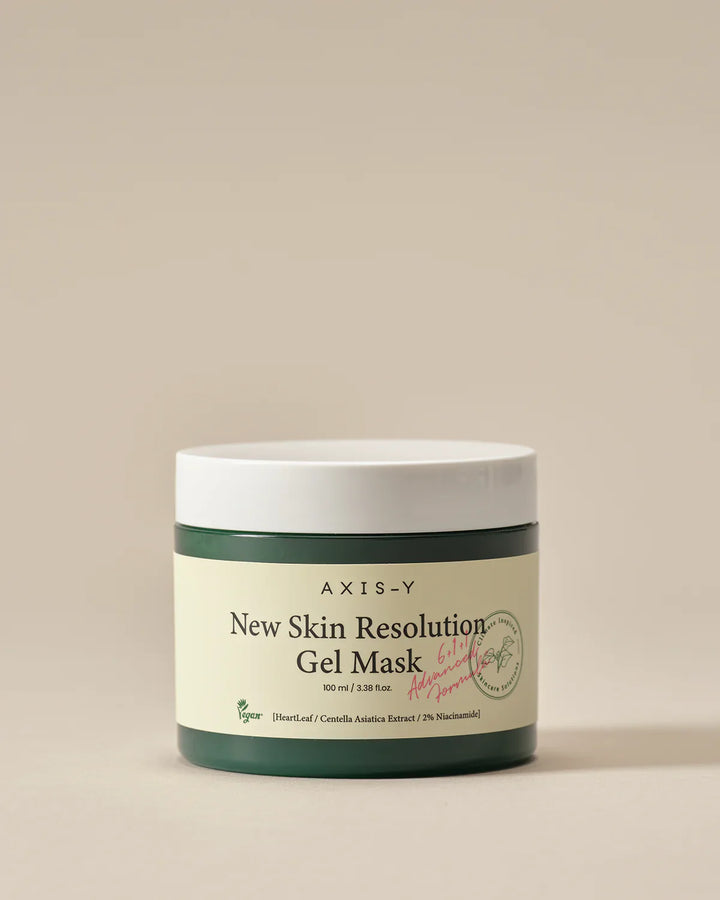 AXIS-Y New Skin Resolution Gel Mask 100 ml jar front view – buy in Pakistan