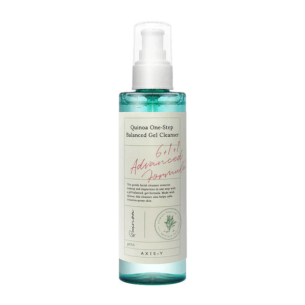 AXIS-Y Quinoa Balanced Gel Cleanser 180 ml bottle front view – buy in Pakistan