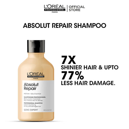 Loreal Professional Serie Expert Absolut Repair Shampoo - 300ml - For Dry And Damaged Hair