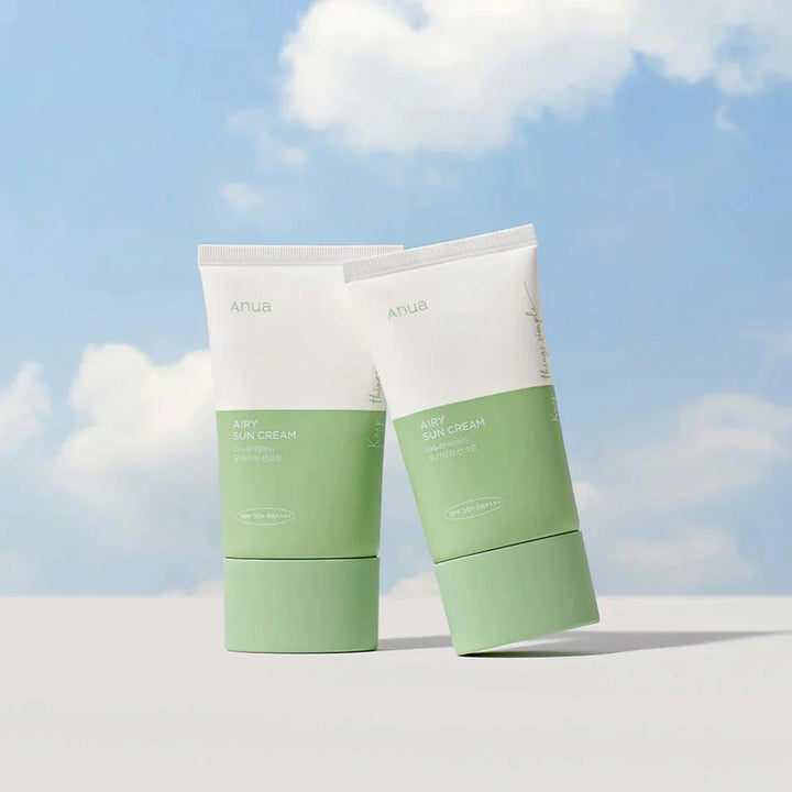 Botanical ingredients (centella, heartleaf) with sun cream