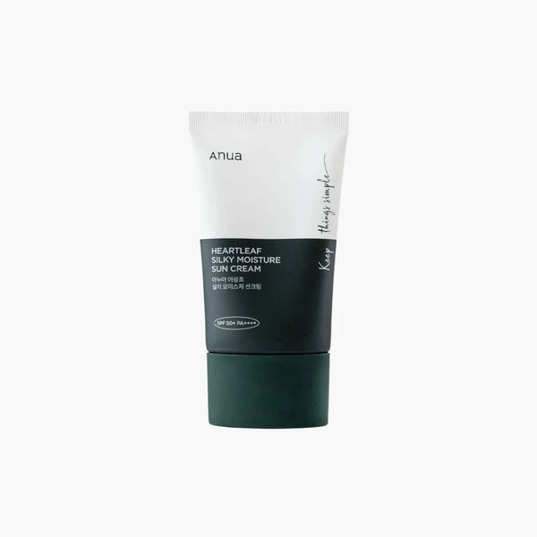 Anua Heartleaf Silky Moisture Sun Cream 50ml bottle