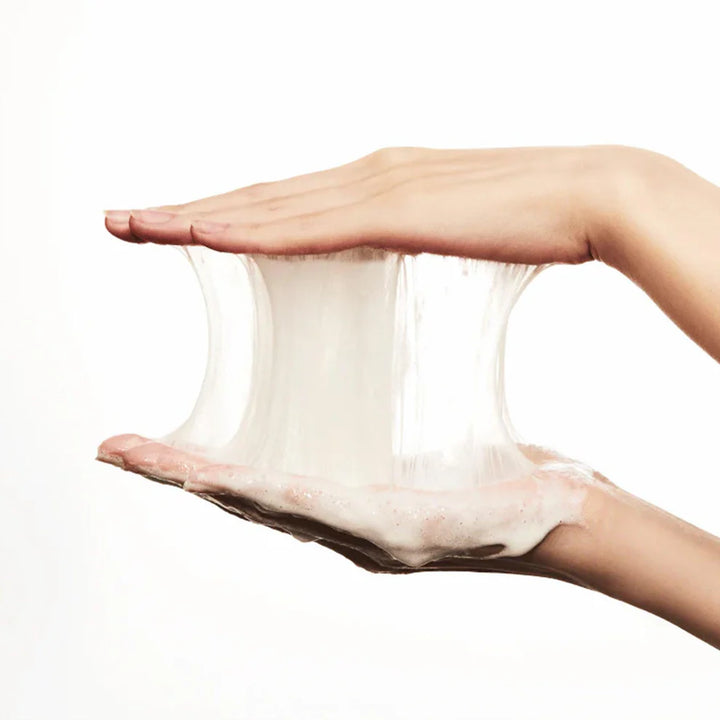 Close-up of cleansing powder texture