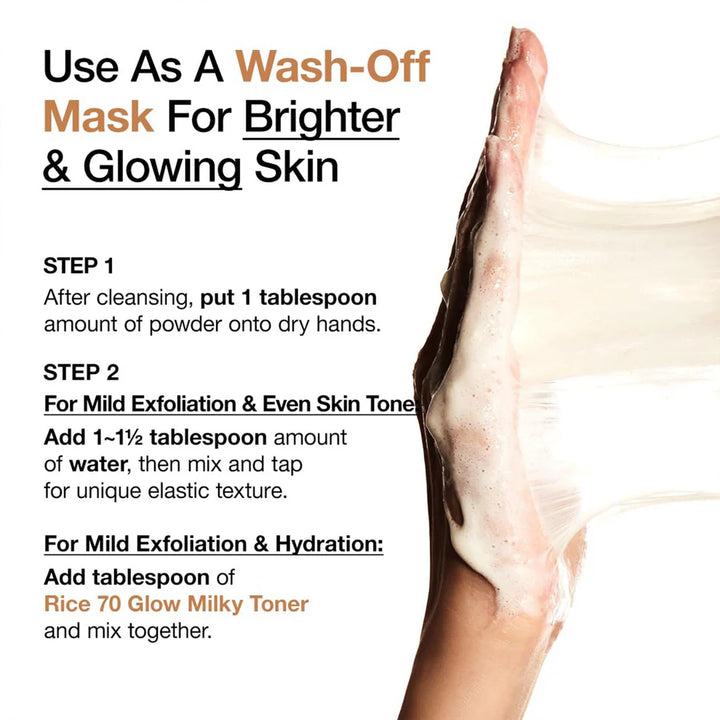 Powder cleanser turning into foam on hand