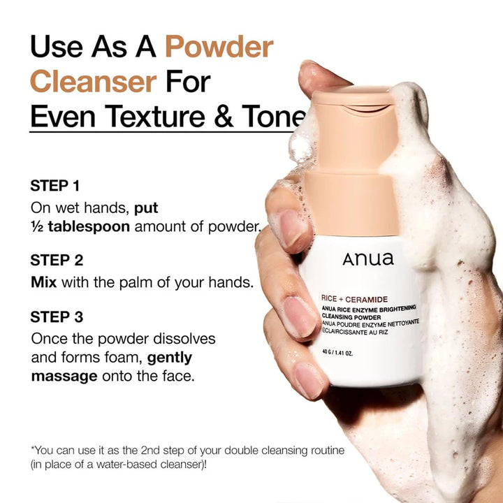 Wash-off mask paste texture from powder