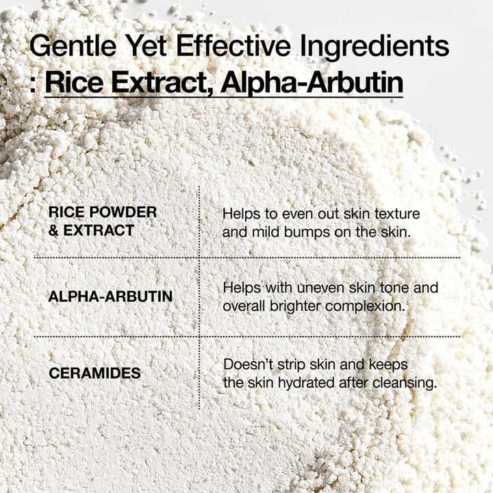 Brightening exfoliating cleansing powder