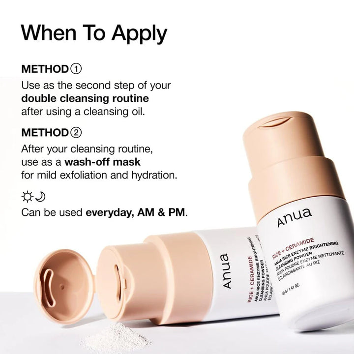Close-up of cleansing powder