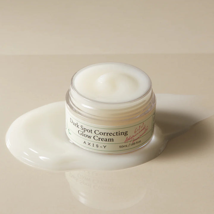 Open jar showing creamy glow texture