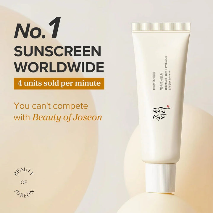 Relief Sun bottle + box side view