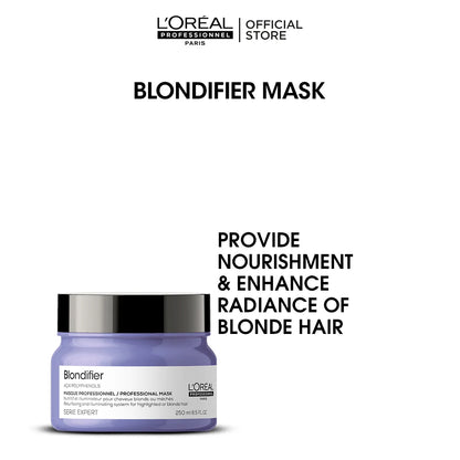 Loreal Professional Serie Expert Blondifier Mask - 250ml - For Highlighted Or Blond Hair