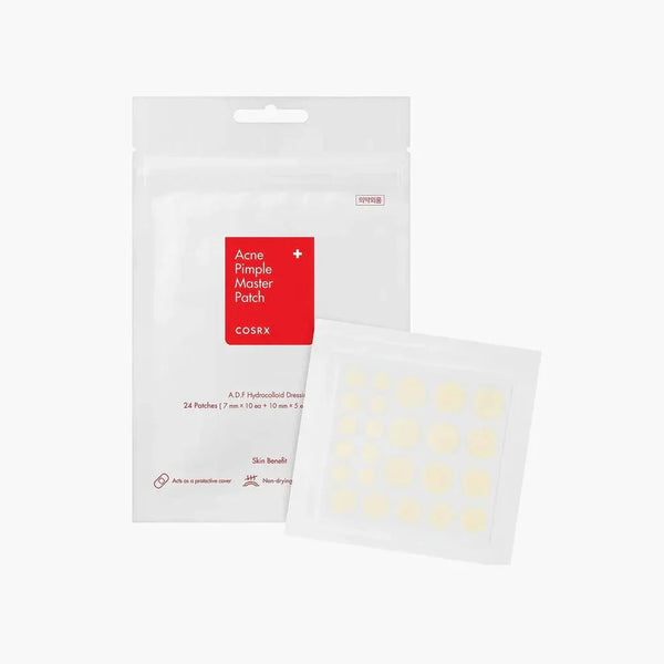 "COSRX Acne Pimple Master Patch – Hydrocolloid Spot Treatment 24 patches pack for acne and blemish care"