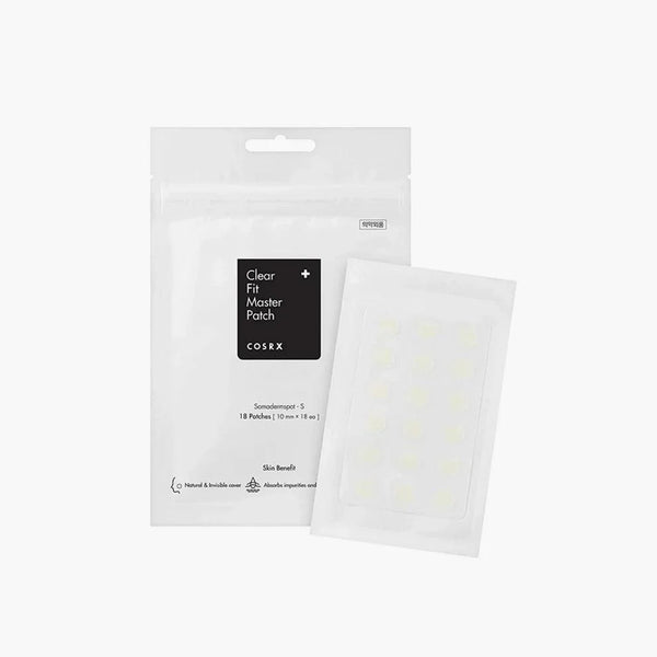 COSRX Clear Fit Master Patch packaging with 18 patches.