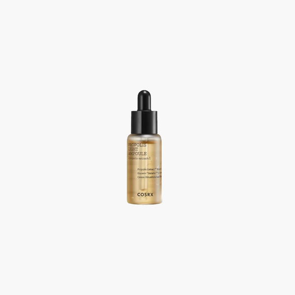“COSRX Full Fit Propolis Light Ampoule 10ml bottle with dropper, glow serum”