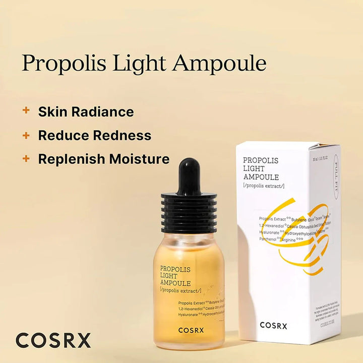 COSRX Propolis Light Ampoule – 30ml Bottle with Black Bee Propolis Extract