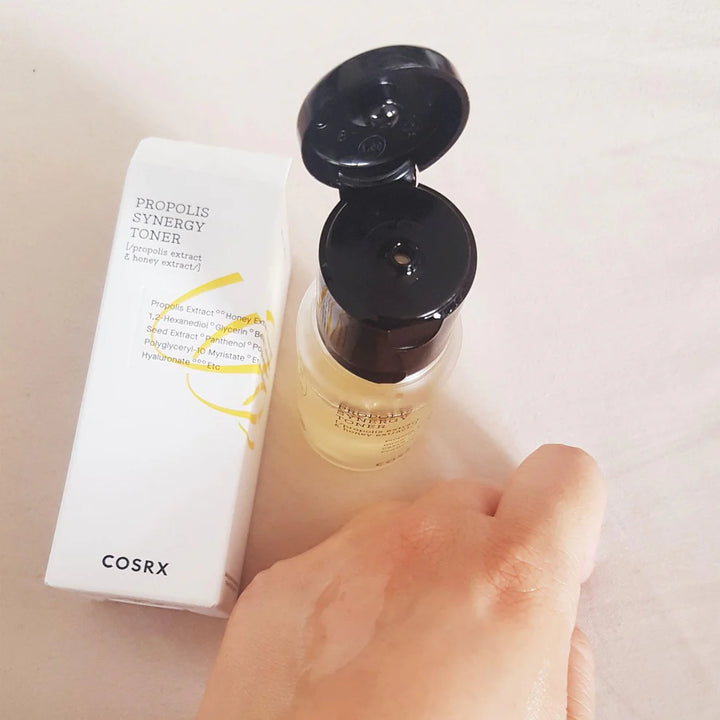 Applying COSRX Full Fit Propolis Synergy Toner for Glowing and Smooth Skin