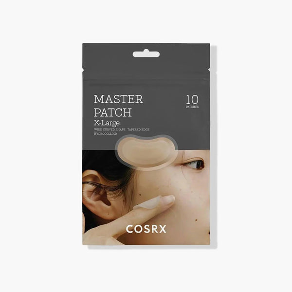 “COSRX Master Patch X-Large 10 pack – extra large hydrocolloid acne patch with niacinamide”