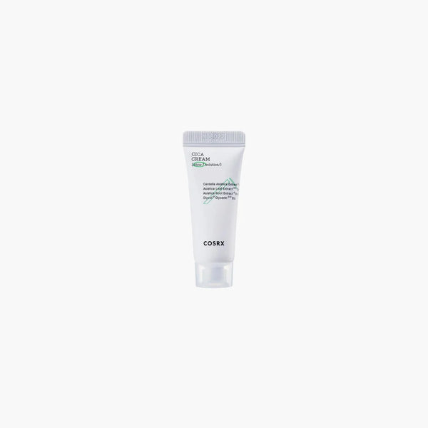 “COSRX Pure Fit Cica Cream jar/tube with Centella-7 Complex on white background”