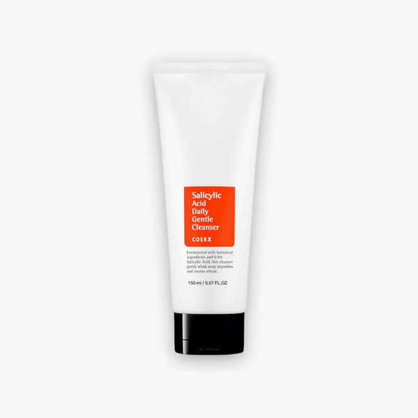 COSRX Salicylic Acid Daily Gentle Cleanser 150ml in white tube with red label
