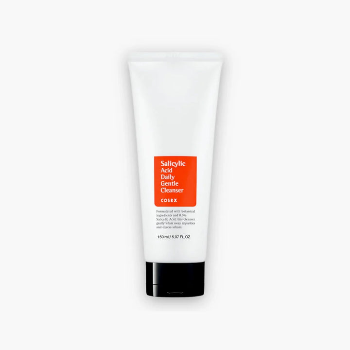 COSRX Salicylic Acid Daily Gentle Cleanser 150ml in white tube with red label