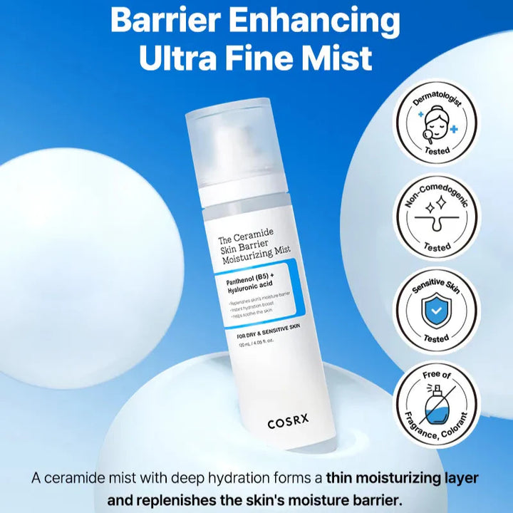 COSRX Ceramide Skin Barrier Mist for Sensitive and Irritated Skin