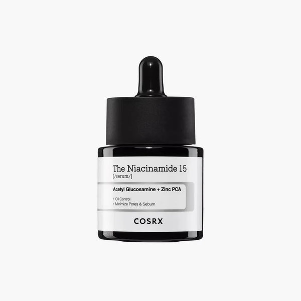 “COSRX The Niacinamide 15 Serum 20ml bottle with dropper”