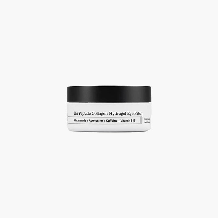 “COSRX Peptide Collagen Hydrogel Eye Patches 60-count jar – firming + depuffing formula”