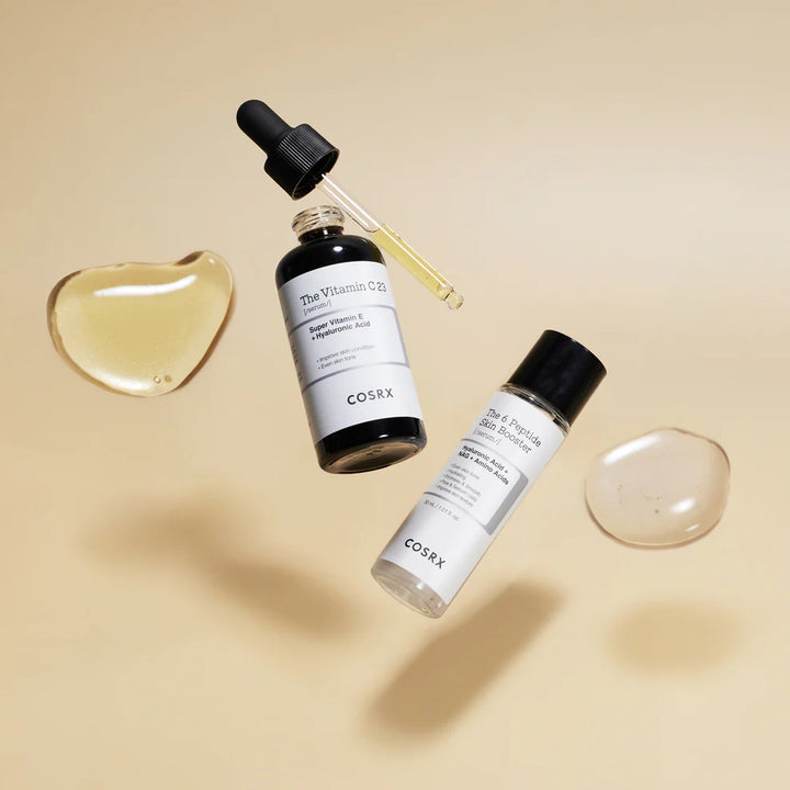 Lightweight COSRX Vitamin C 23 Serum Absorbing into Skin