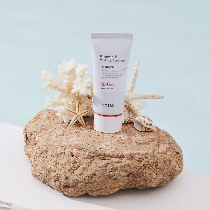 COSRX Vitamin E Vitalizing Sunscreen Smooth Lightweight Cream Texture