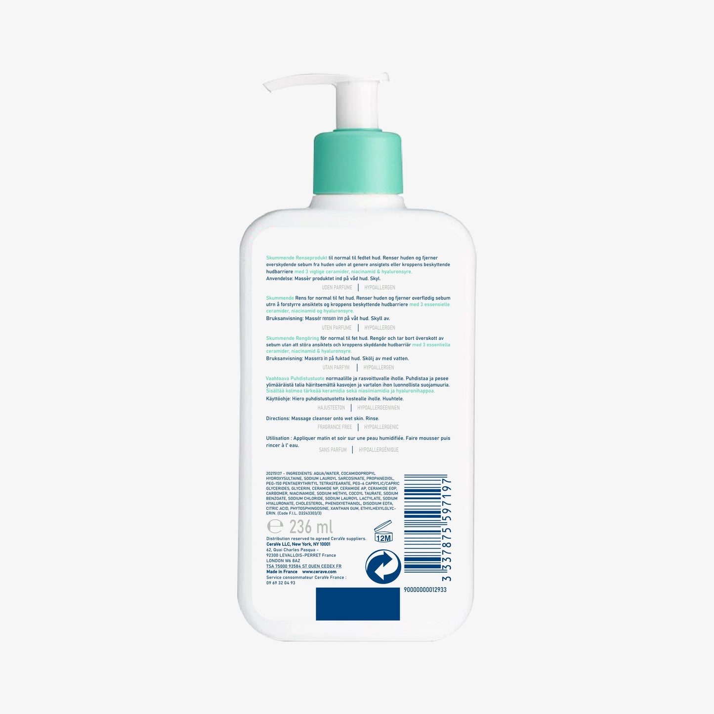 Cerave Foaming Cleanser 236ML