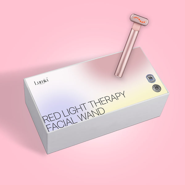 Red light therapy facial wand