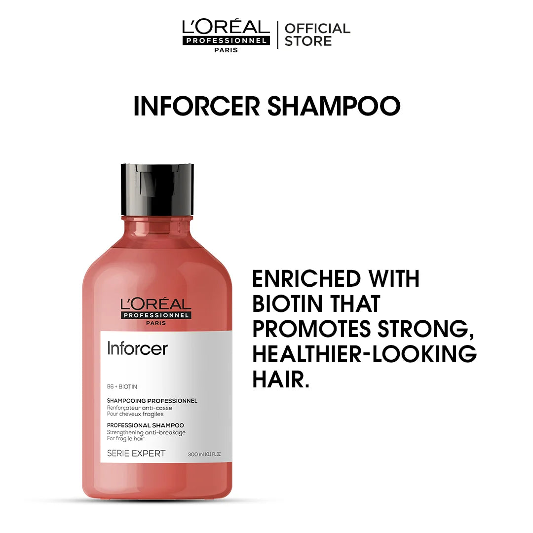 Loreal Professional Serie Expert Inforcer Shampoo - 300ml - For Long Fragile, Breaking Hair