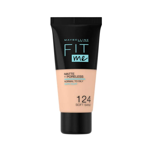 Maybelline - Fit Me Matte + Poreless Liquid Foundation - 124 Soft Sand