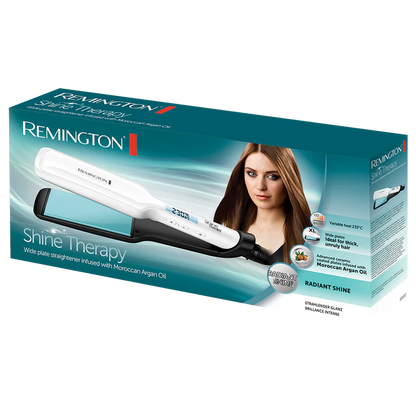 REMINGTON HAIR STRAIGHTENER SHINE THERAPY WIDE PLATE S8550