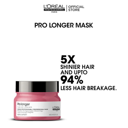 Loreal Professional Serie Expert Pro Longer Mask With Filler-A100 And Amino Acid - 250ml - For Long Hair With Thinned Ends