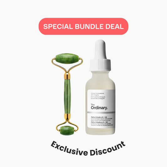 Alpha Arbutin + Gua Sha Jade Roller Bundle