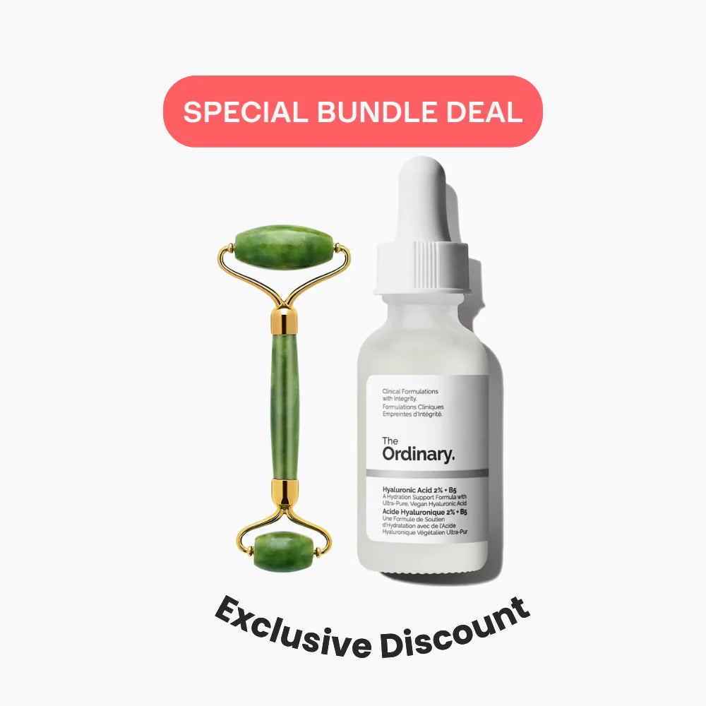 Ordinary Hyaluronic Acid + Marble Jade Roller Bundle